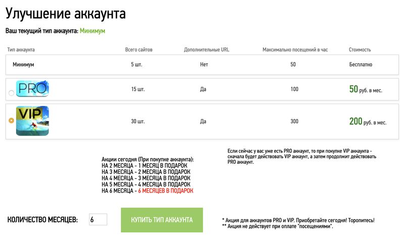 типы аккаунтов