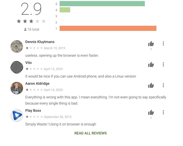 отзывы на android приложение loadteam