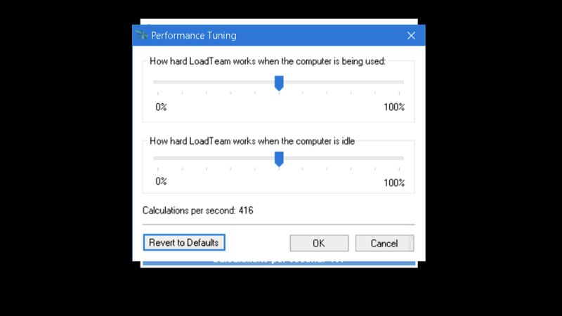 настройка приложения loadteam