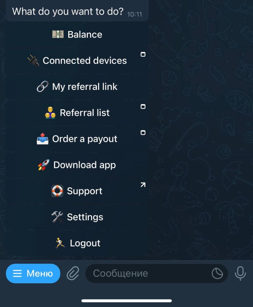 p2p telegram bot