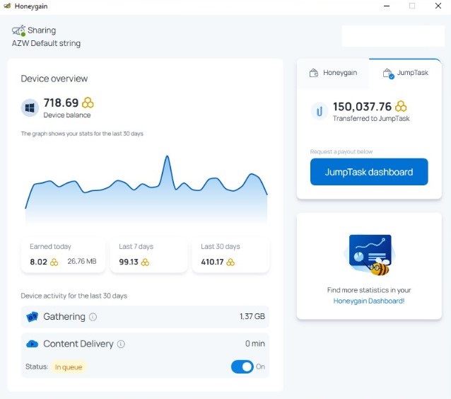 приложение HoneyGain