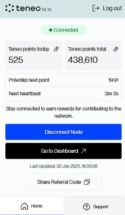 new node teneo
