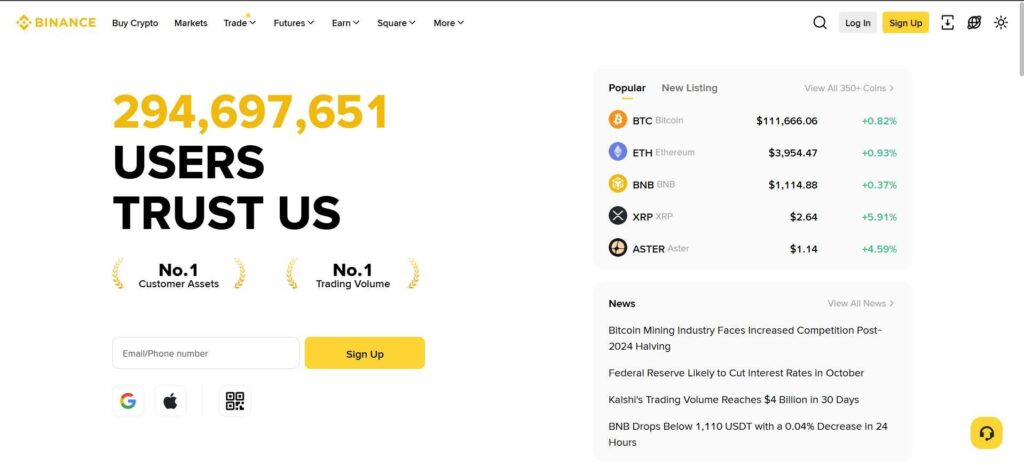 биржа binance